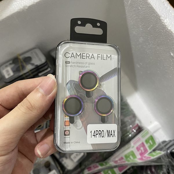 Metal Phone Camera Lens Film 9H Screen Protector for iPhone 14 Plus Pro Max Anti-scratch 11 12 13 Tempered Glass Protective Case