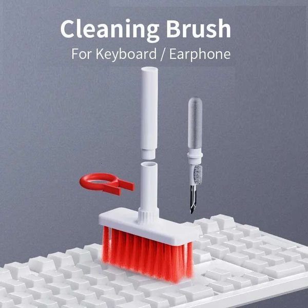 5 in Keyboard Brush Kit Keycap Puller Earbuds Cleaner for Pro 1 2 3 Bluetooth Earphones Case Cleaning Tools