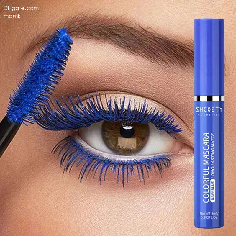 Blue 5D Curling Thick Mascara Long-wearing Waterproof Colorful Fast Dry Eyelash Extension Eye Lashes Christmas Stage Makeup X250703