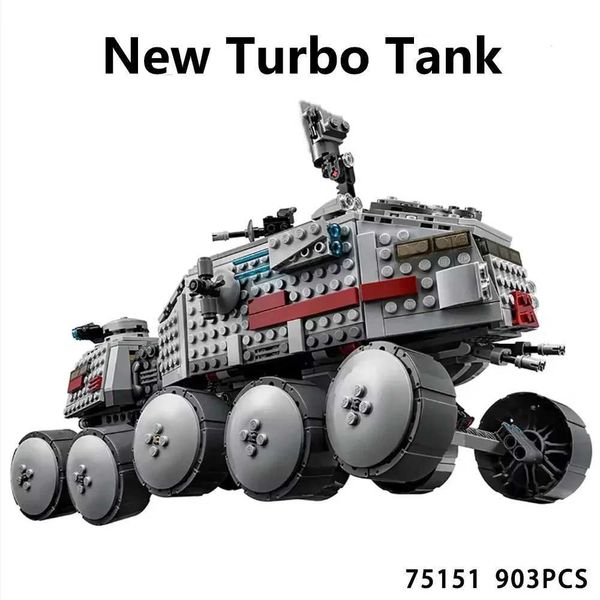 Blocks Blocks HOT TOY Turbo Tank Compatible with 75151 Scene Building Props DIY Puzzle Childrens Assembled Collect Toys Birthday Gift H24111