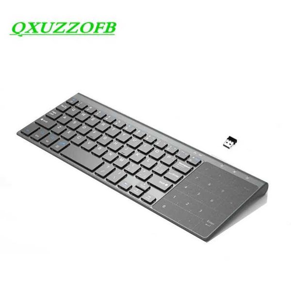 Keyboard With Touchpad And Numpad 2.4G Wireless For IOS Android Box MAC Windows7-8-910 PC Laptop Smart TV IPTVLX241031