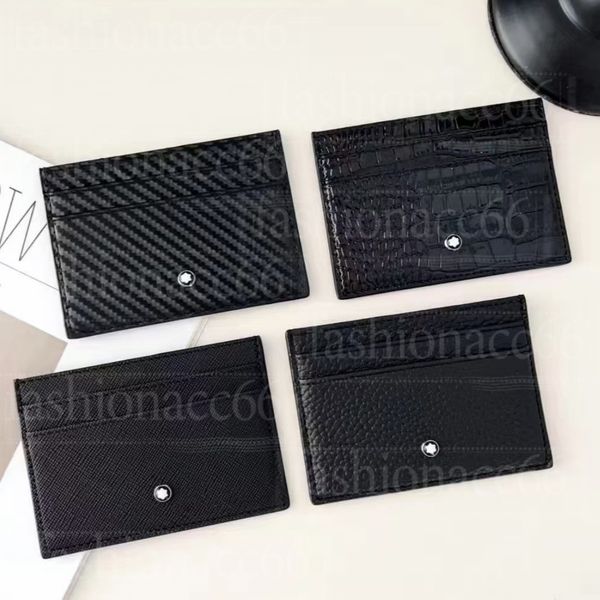 Men Wallet Folding Card Holder New Style Women Tote Bag Top Black Red Leather European Trendy Short Thin Fashion Cardholder Combo Comes