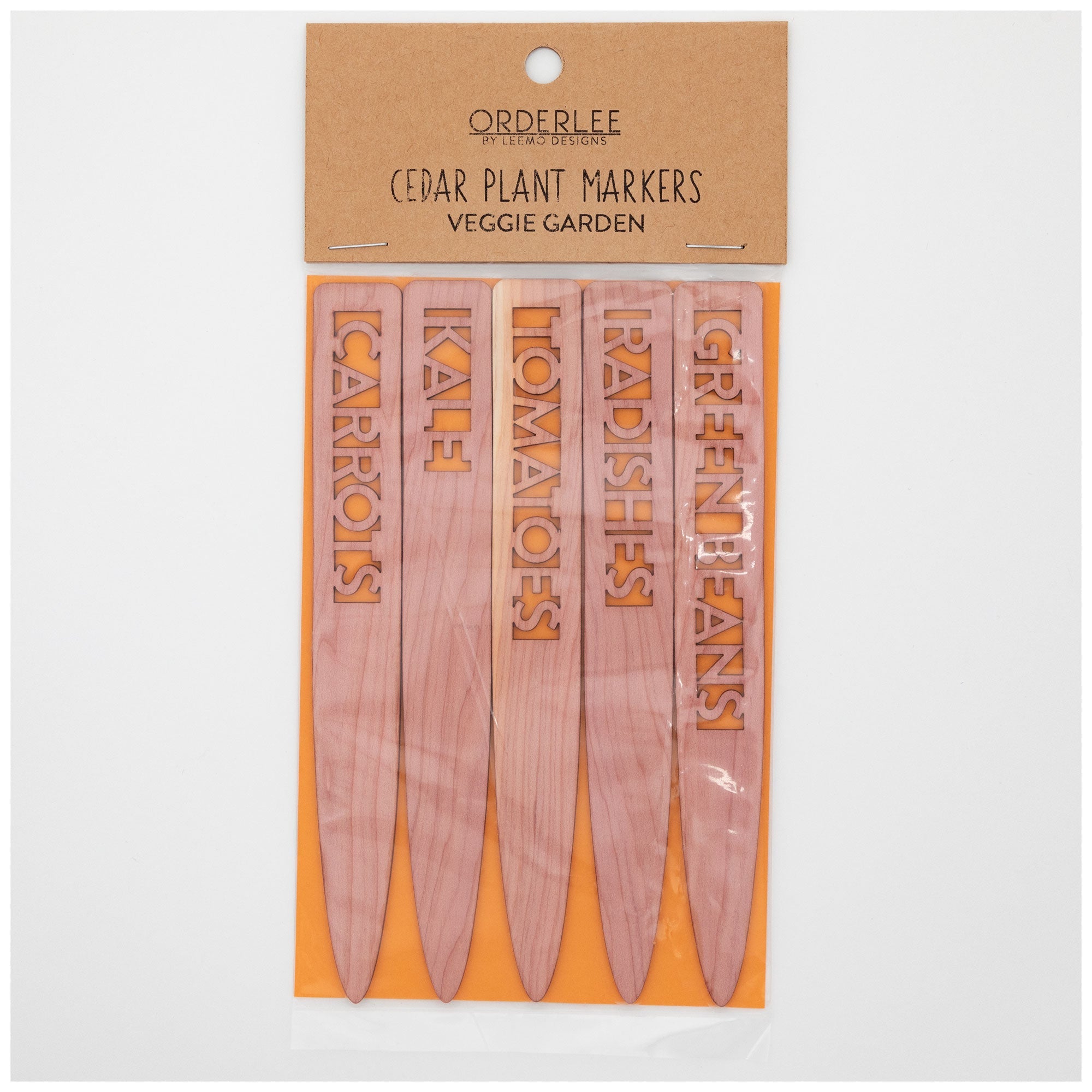 Cedar Plant Markers - Set of 5 - Veggie Garden