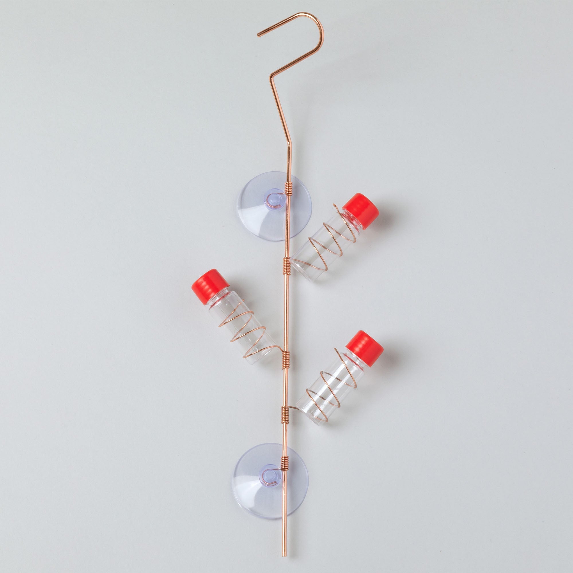 Multi-Tube Window Hummingbird Feeder - 3 tubes