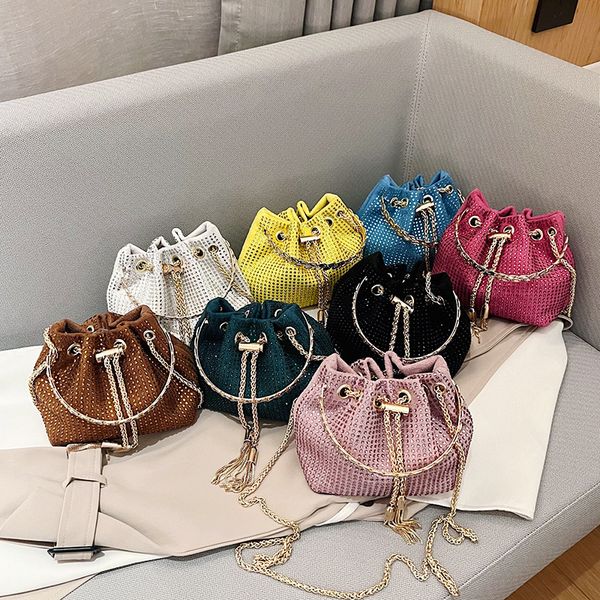 2025 new hot free shipping bags for womens designer bags white yellow pink rose red blue green khaki black Diamond handbag