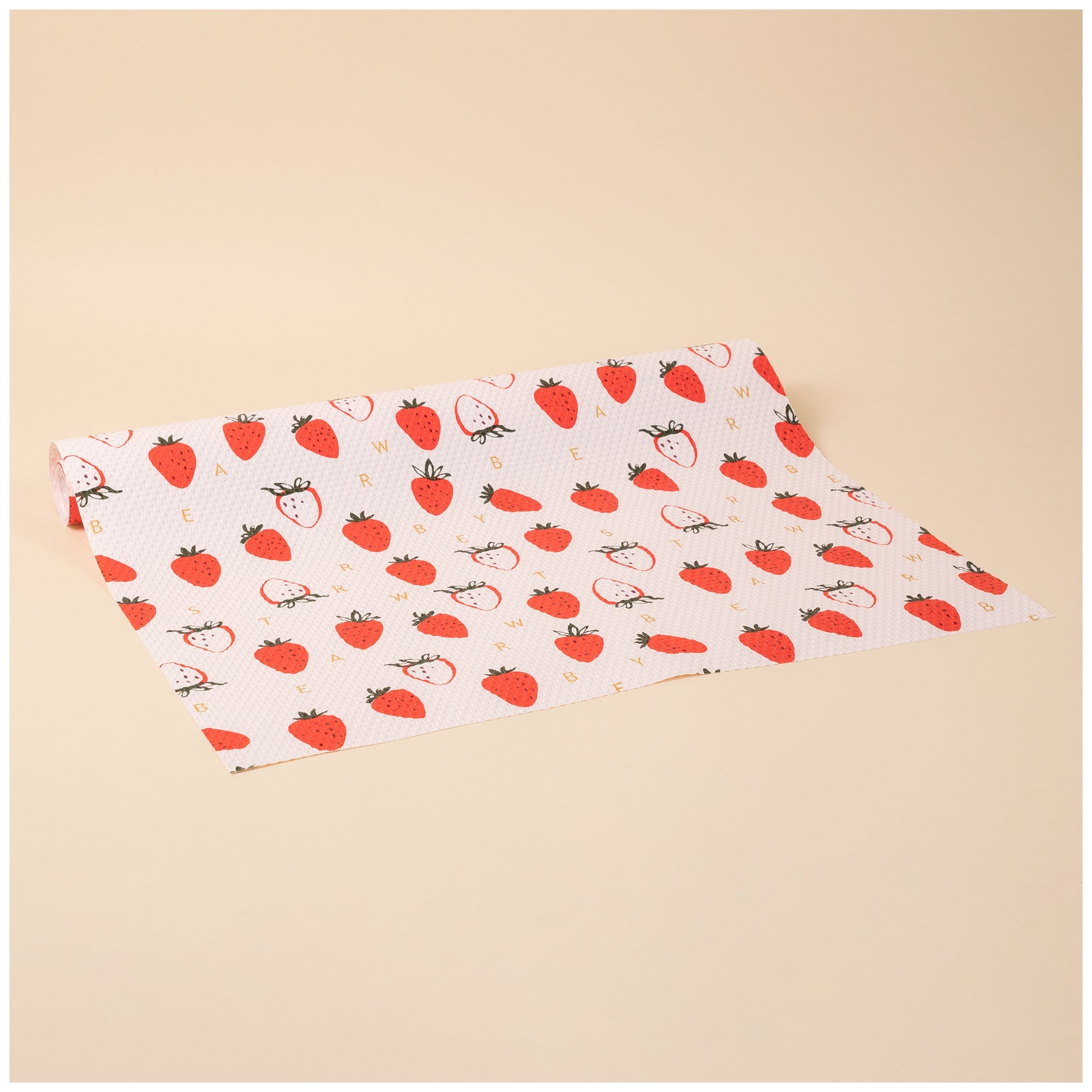 Reusable Refrigerator Shelf Liner Roll - Strawberries