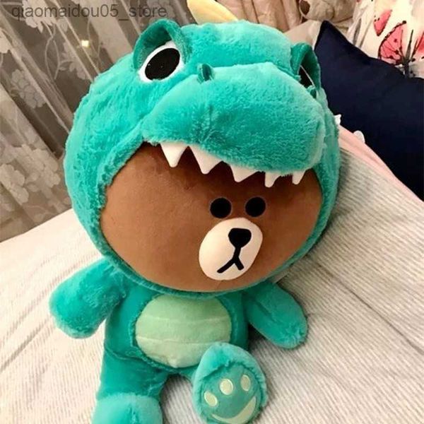 Plush Dolls Big size Teddy Brown bear plush doll cosplay dinosaur giraffe dog tiger stuffed toys soft Pillow for girlfriend gifts LJ201126 Q