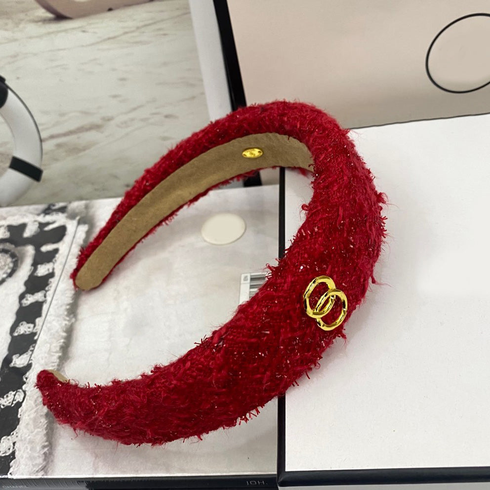 Women Sponge Headband Candy color Plaid Stripe Pattern Elastic Headband Classic Style Fashion Sport Hair Bands Turban Headwraps HairJewelry Accessor