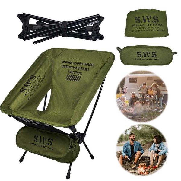 Ultralight folding chair Oxford cloth travel moon chair portable lightweight travel chair outdoor cam fishing chairW241111