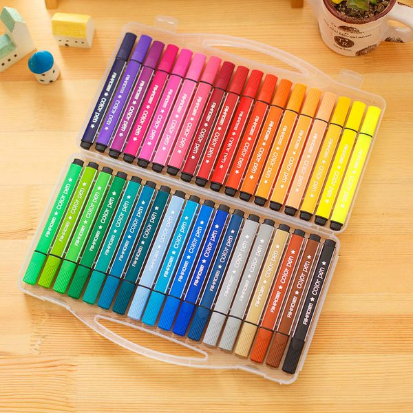 Markers Colorful Pen Art Marker Drawing Set Colors Children Watercolor Pen Safe Nontoxic Water Washing Graffiti Friendly Environmental 23020