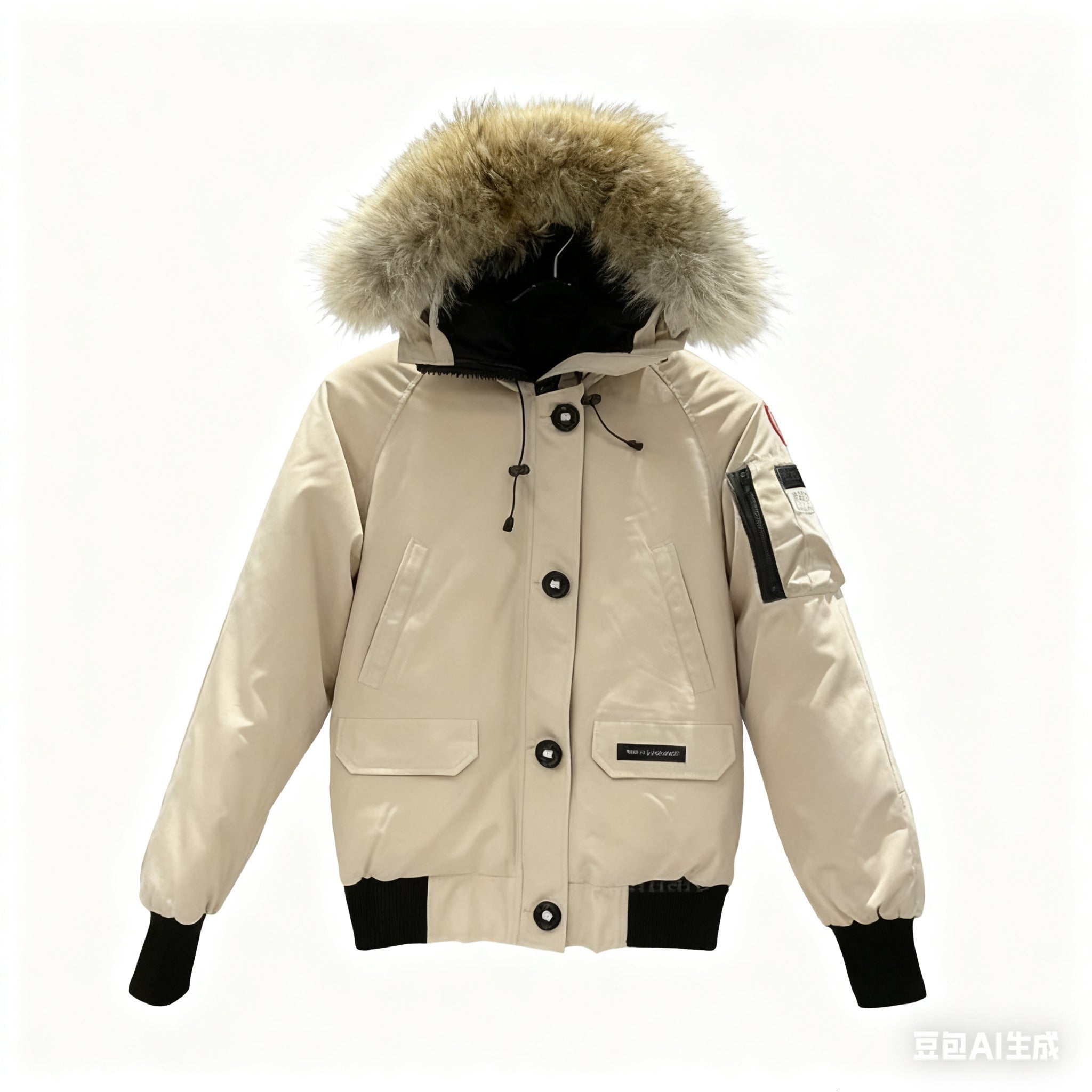 Designer Women Winter Parka Outerwear Fur Hooded Fourrure Manteaus Gooses Womens Down Jacket Coyote Collar Aviator Pilots Short Coat