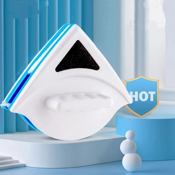 Magnetic Glass Cleaning Tool Plastic Wiper Double Side Brush Wipers Portable Household Window Cleaner G0630