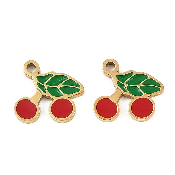 Obst 304 Edelstahl Emaille Charms