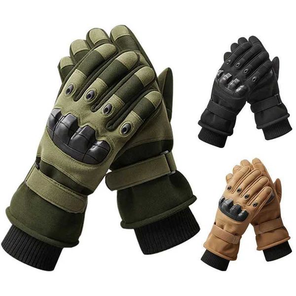 Winter Warm Tactical Gloves with Velvet and Thickening To Prevent Cold and Fall Mens and Womens Gloves for Ski Motorcyc BikeXJ241008