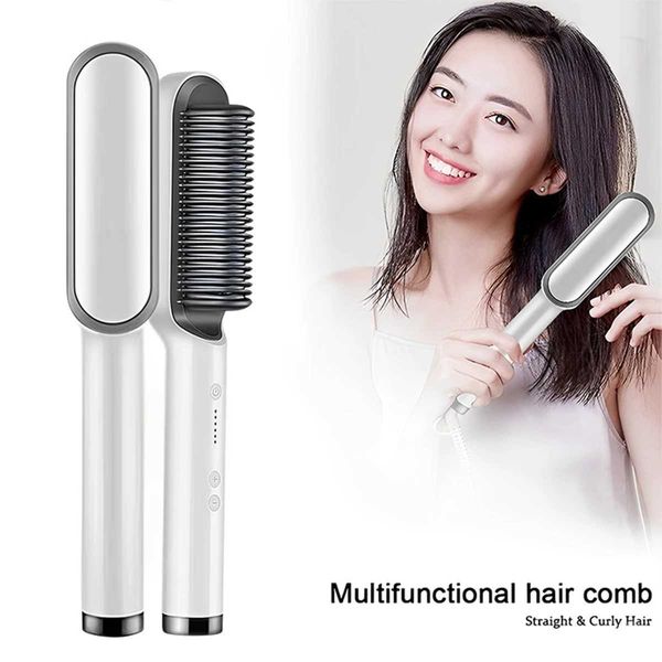 Mini EU charging straightener quick heating hair styling tool lazy straightener quick heating hair styling tool W240904