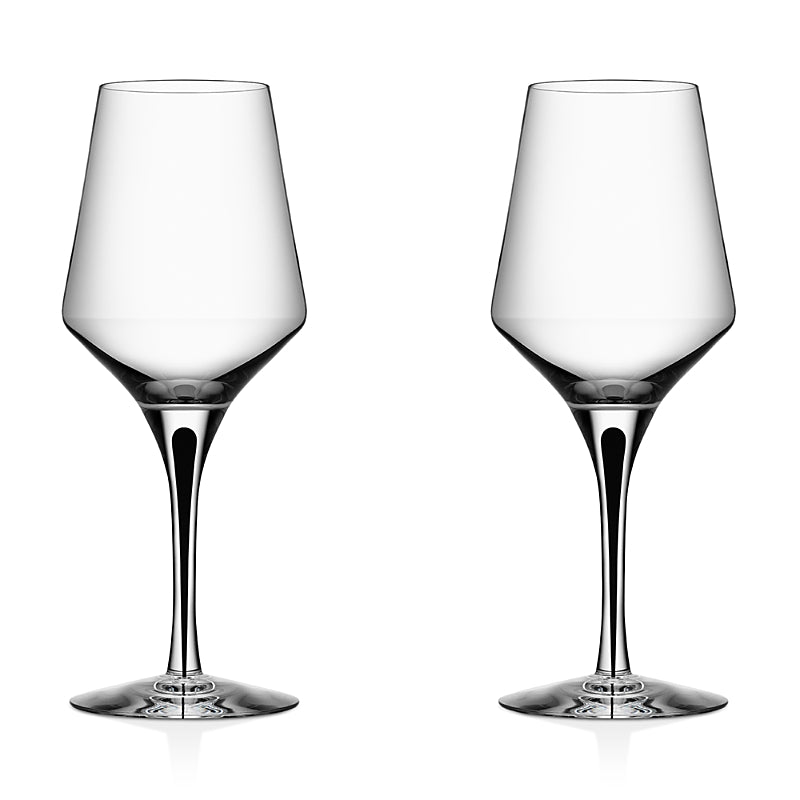 Orrefors Metropol White Wine Glass, Set of 2