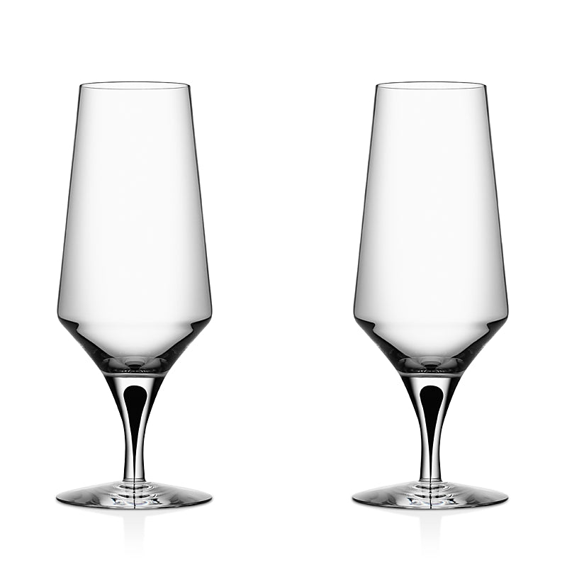 Orrefors Metropol Beer Glass, Set of 2