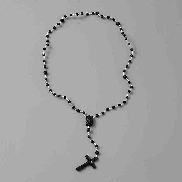 Collares de cuentas de rosario de pvc