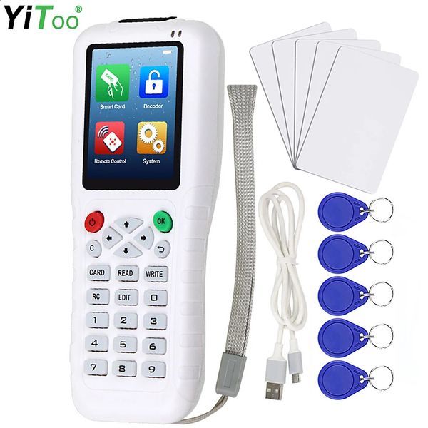 YiToo Premium RFID Copier 125KHz 13.56MHz Access Card Reader Writer Decoder Smart Card Clone NFC Copier Free Software USB 240810
