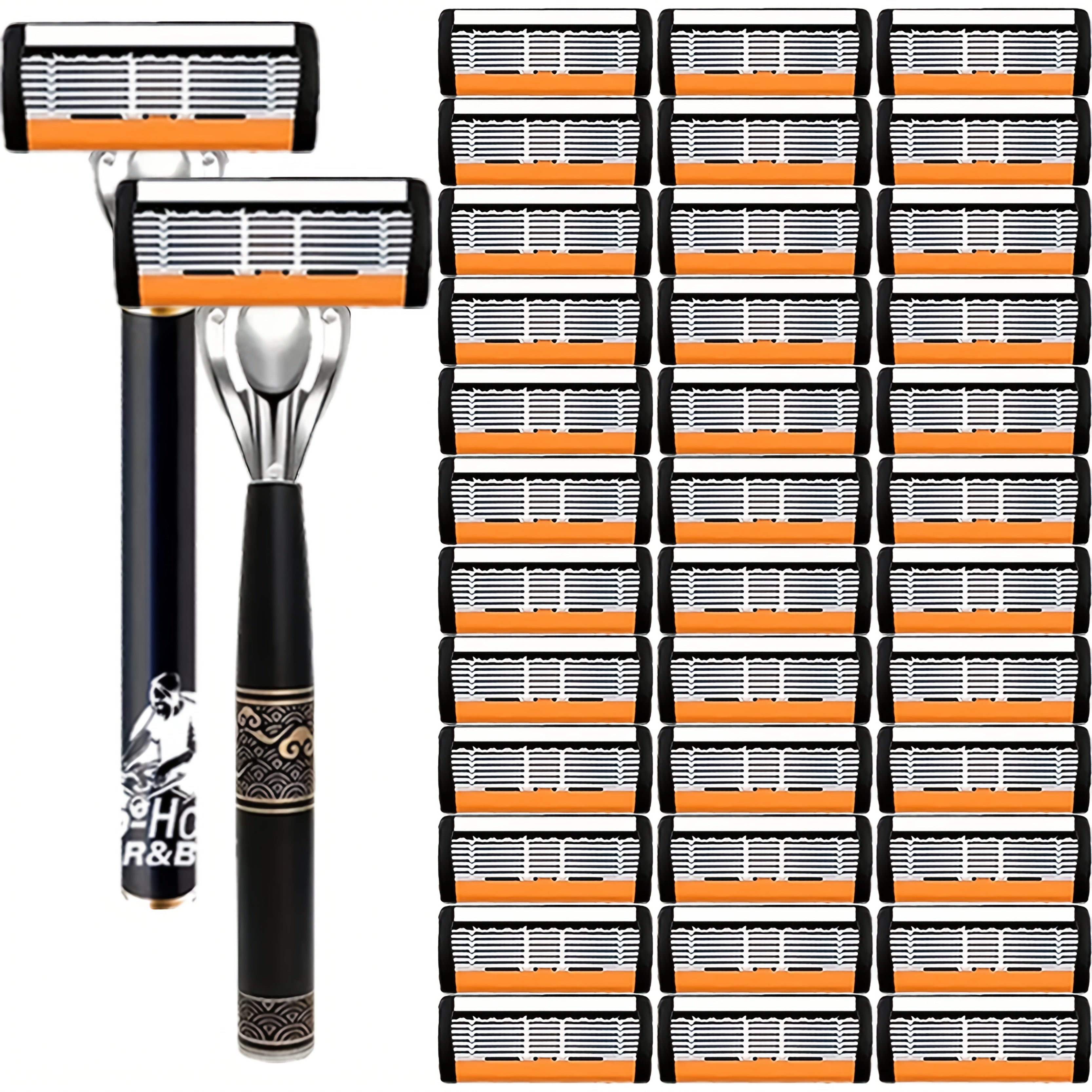 TEMU Luxury Trend Men's Shaver Sharp Durable Replaceable Blade Safe And Comfortable Shaving Cost- Set Holiday Gift