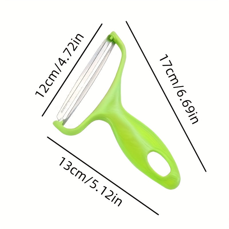 TEMU Stainless Steel Multifunctional Cabbage Cutter - Durable Abs Vegetable And Peeler - Essential Thanksgiving Kitchen Tool, Manual Operation, No