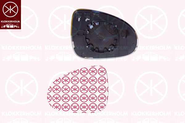 Mirror Glass, exterior mirror KLOKKERHOLM 95851064