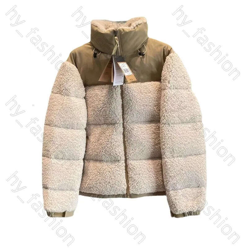 designer jacket Women&#039;s Winter North Fleece Jacket Puffer Face Sherpa Women Faux Shearling Outerwear Coats Female Suede Fur Coat Men efc