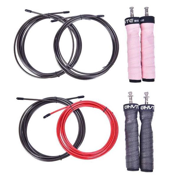 Jump Ropes Fitness Speed Weighted Jump Skipping Rope Pro Ball Bearings Anti-Slip Handles Sports Training-Boxing-MMA z241109