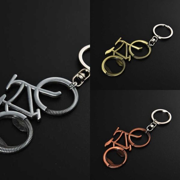 New Creative Metal Beer Bicycle Opener Retro Bike Keychain Key Rings Lover Biker Bottle Openers Gift For Cycg