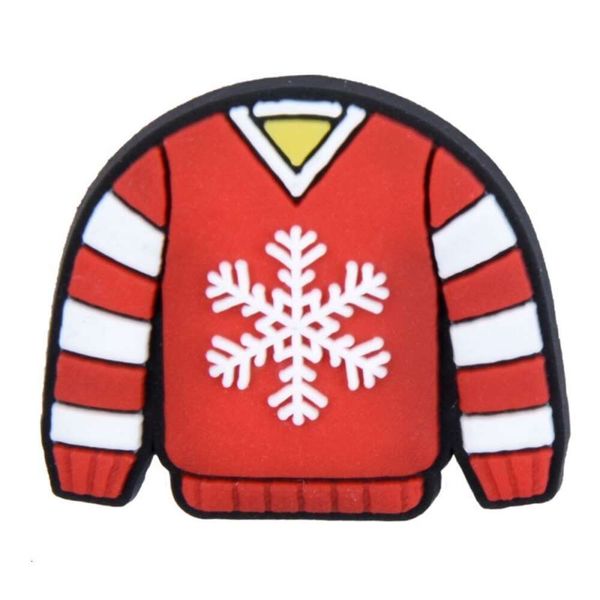 new holiday gifts Ugly Christmas Sweater Silicone focal beads pvc clog charms shoes decoration