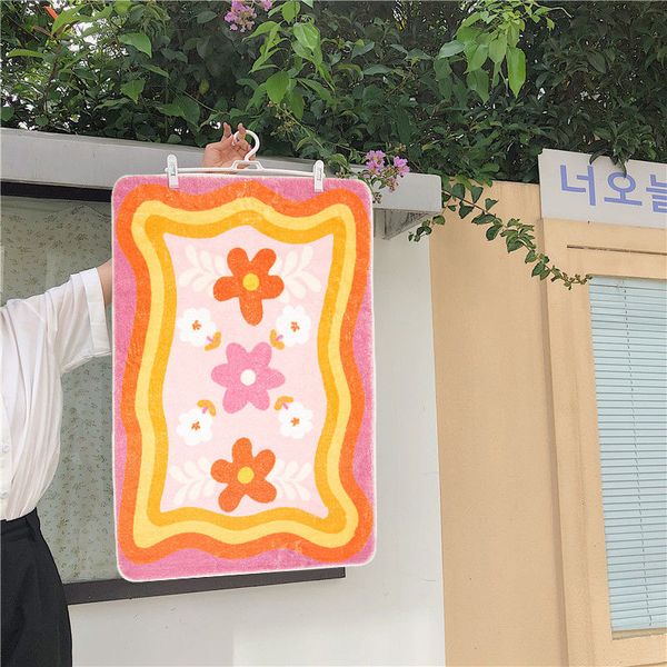 D74 Anti-Slip Bathroom Floor Mat - Absorbent Toilet Foot Rugs for Bedrooms & Showers