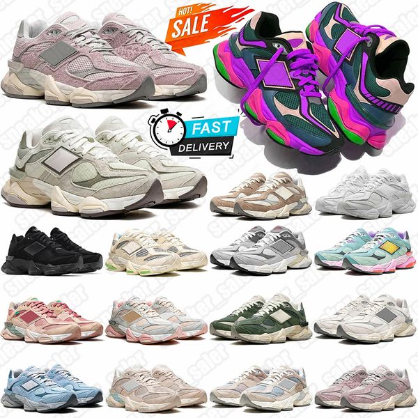 free shipping new running shoes Triple Black Leather Quartz Grey Sea Salt White Brown Olive blalance Crystal Pink Blue Purple Mens Trainers