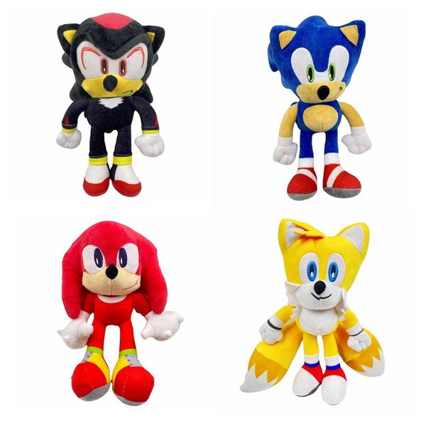 Manufacturers wholesale 4 styles of hedgehog Sonic plush dolls film and television games surrounding animals childrens gifts Z250107