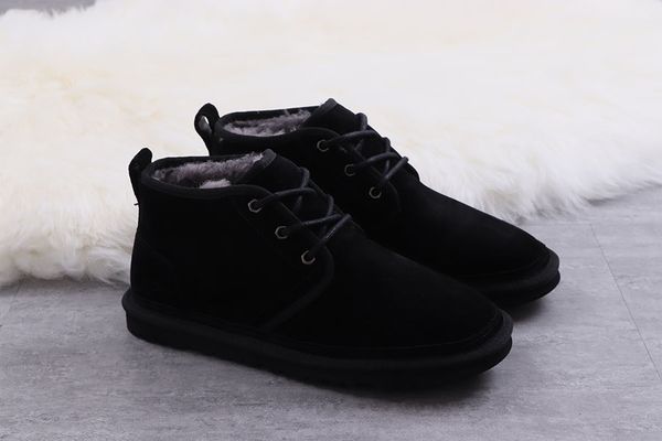 Alaska boots tasmans Waterproof Stain-Resistant Leather Couple Boots with Soft Fur Lining for Men Warm Snow Shoes Anti Slip Shoes Travel Com