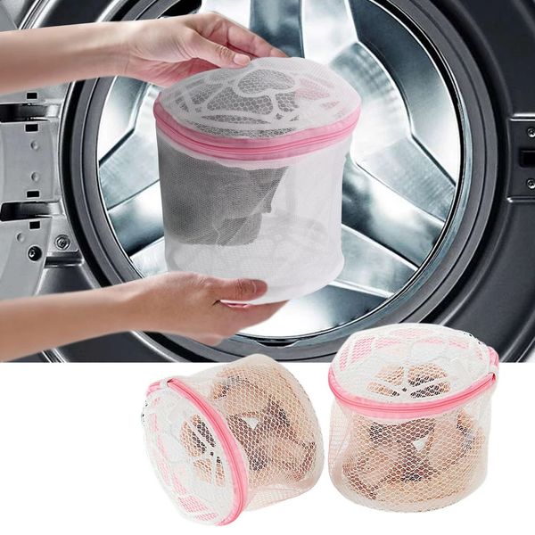 Women Lingerie Bra Underwear Laundry Washing Bags Net Mesh Clothes Sock Organizer Zip Hosiery Saver Bras Protector 241223