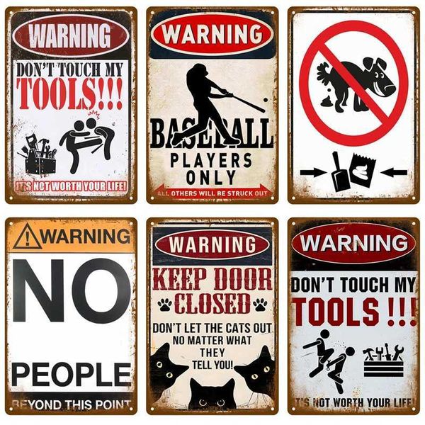 Family room wall decoration metal signage vintage bar garage coffee shop club people cave bar mural poster X2409281