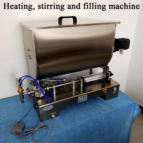Paste Filling Machine Pneumatic Chili Sauce Filler Sauce Quantitative Packaging Machinery Slurry Mixing Equipment