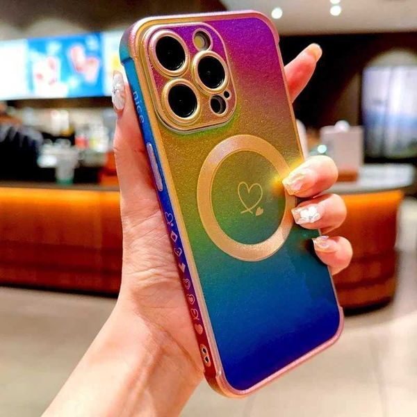 Luxury Case Luxury gradient matte shell suitable for iPhone 16 15 14 13 12 Pro Max Plus 16 Pro 15 Pro 14 Pro iPhone 15 suitable for Mag safe
