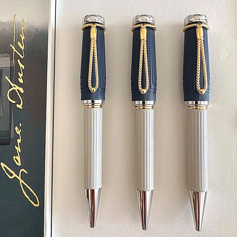Limited Edition Writers Jane Austen Ballpoint Pen Rollerball Pen Special Texture Design Office Writing Piston Filling Fountain Pens AAA Quality