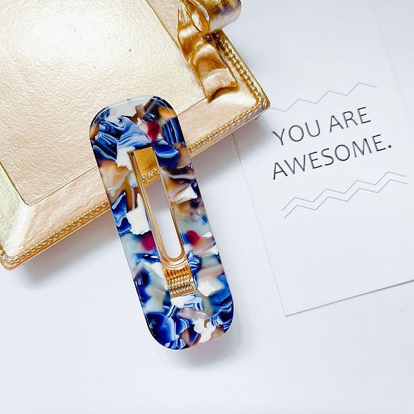 Modische Acetat Haarnadel mit Waterdrop Pony Clip - elegant