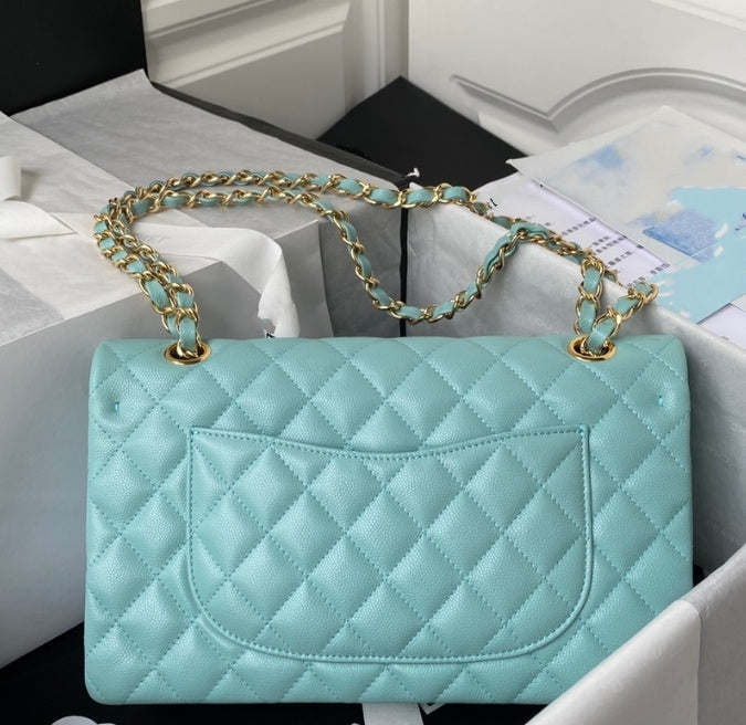 10A Designer bag Mirror quality Jumbo Double Flap Bag Luxury 23cm 25CM 30cm Real Leather Caviar Lambskin Classic All Black Purse Quilted Handbag Sho