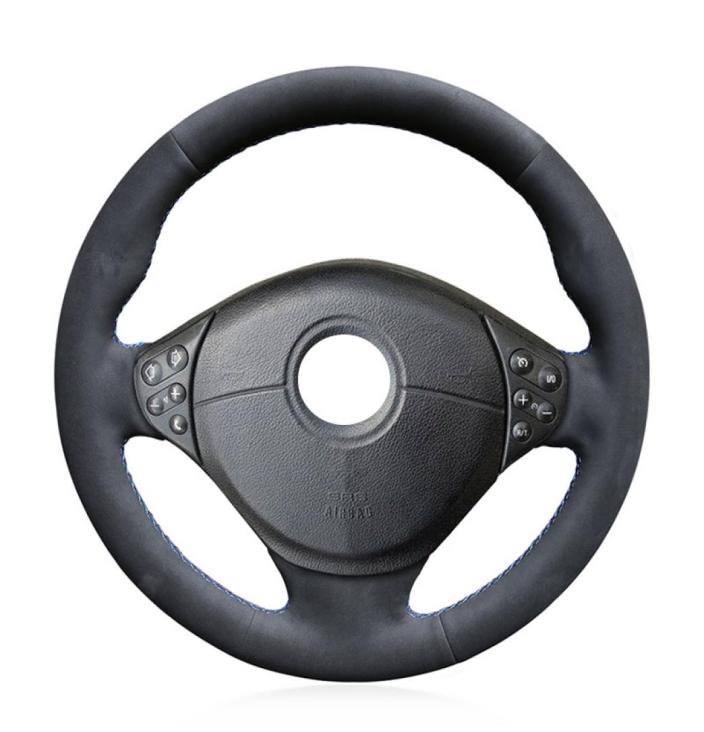DIY Handstitched Leather Car Steering Wheel Cover For BMW M series Sport E36 E39 19962000 Z3 E36 E37 E38 19982002 15inch 38cm549649998484
