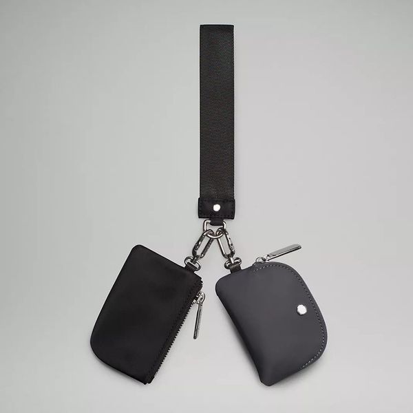 2025 Woman Wallet Card Holders Bag Women Man Dual Pouch Wristlet Detachable Multi-purpose Change keychain Car key Storage Bag Purses