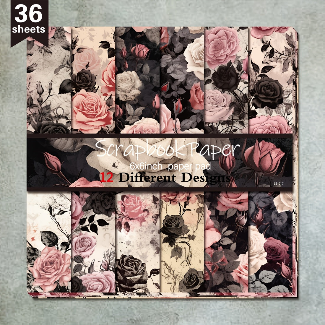 TEMU 36 Sheets 6"x 6" Paper, Diary Scrapbooking Supplies Kit Aesthetic Decorative Gift Wrapping Album Planner Decorative Paper Craft Supplies, Art