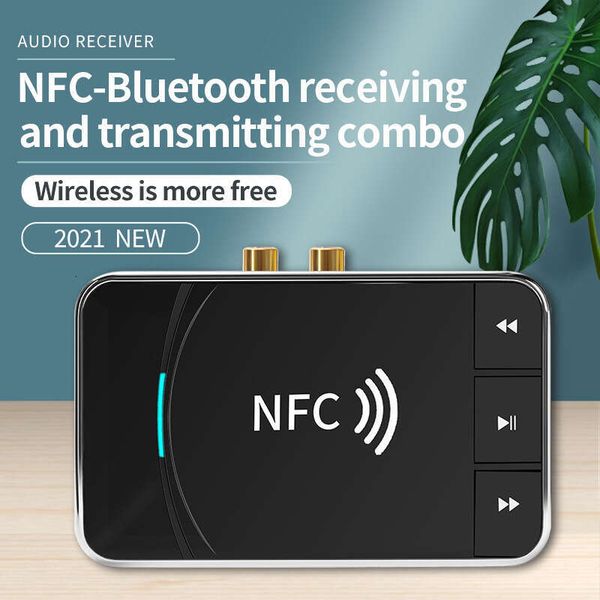 2-in-1 transmitter NFC Bluetooth RCA speaker music receiver AUX read USB drive new