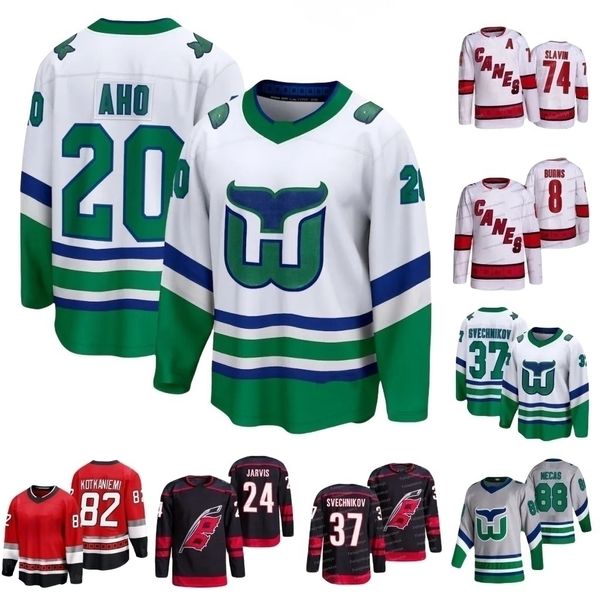 Hurricanes Hockey Jersey Sebastian Aho Seth Jarvis Jesperi Kotkaniemi Frederik Andersen Shayne Gostisbehere Roslovic Pyotr Kochetkov Jack Dr