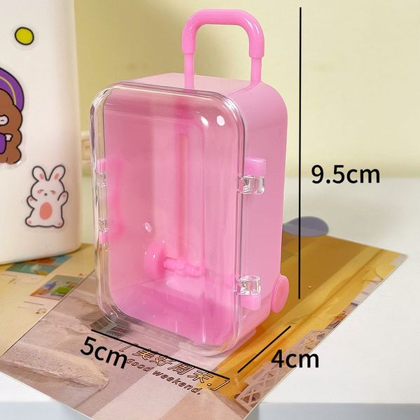 Gift Wrap Mini Trunk suitcase Luggage Suitcase Kids Toy Dolls Accessories Candy Box Gift Cartoon gift box kis favor decor