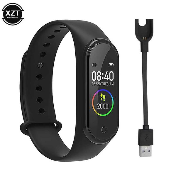 M4 smart digital watch bracelet IP65 waterproof with speed monitoring running calorie counter healthy exercise tracker Y241114