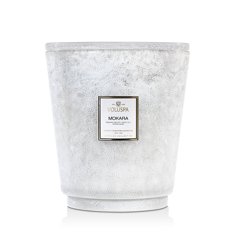 Voluspa Mokara 5 Wick Hearth Candle, 123 oz.