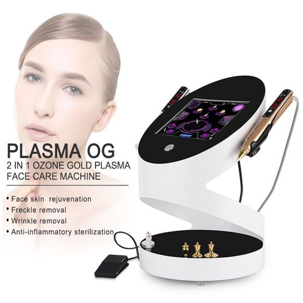 Beauty Equipment Plasma Skin Rejuvenation Eyebag Removal Jet Lifting Cold Plasma Pen 2 Handles Beauty Device